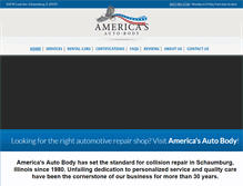 Tablet Screenshot of americasautobody.com